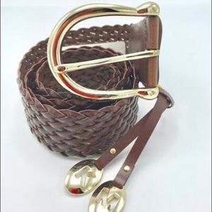 Michael Kors Medium Women's Braided Leather Belt